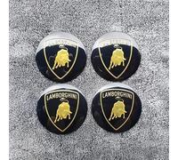 VBGPWAD 4 Pcs Car Center Hub Caps Sticker for Lamborghini Huracan Aventador 56mm, Wheel Cap Sticker Wheel Trims Wheel Center Hub Caps Badge Sticker