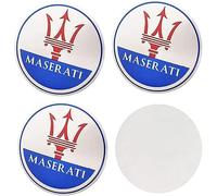 VBGPWAD 4 Pcs Car Center Hub Caps Sticker for Maserati Ghibli Levante Quattroporte 56.5MM, Wheel Cap Sticker Wheel Trims Wheel Center Hub Caps Badge Sticker,D