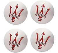 VBGPWAD 4 Pcs Car Center Hub Caps Sticker for Maserati Gran Turismo Ghibli Quattroporte Coupe GT Gransport Levante 56.5MM, Wheel Cap Sticker Wheel Trims Wheel Center Hub Caps Badge Sticker,B