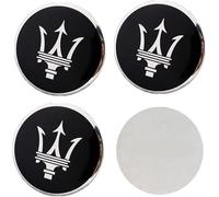 VBGPWAD 4 Pcs Car Center Hub Caps Sticker for Maserati GranTurismo/President/Ghibli/Levante 56.5MM, Wheel Cap Sticker Wheel Trims Wheel Center Hub Caps Badge Sticker,A