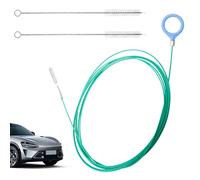 VBGURR Car Sunroof Drain Cleaning Brush, 3M Flexible Tube Cleaner Hose | Comes with 2Pcs Pipe Brushes, Long Flexible Wire Pipe Cleaning Tool for Automotive Drain Holes, Windshield, and Sunroof