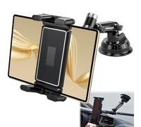 VBGURR Car Tablet Holder,Tablet Holder for Car,360°Rotating Adjustable Tablet Holder for Dashboard and Windshield,Phone Tablets Mount,Tablet Cars Mount for Iphone 4.7"-9.7" iPad Samsung