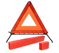 VBGURR Foldable Warning Triangle for Cars,ECE R27 Approved Red Reflective Emergency Breakdown Safety Triangle with Storage Case, Roadside Hazard Tripod Sign