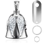 VBGURR Guardian Bell for Motorbikes, Guardian Angel Bell Hanger Motorbike Bells with Keychain Ring Motorcycle Accessories for Women Man (Angel Guardian)