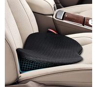 VBGURR Memory Foam Car Seat Cushion,Wedge Car Seat Cushions for Driving,Sciatica & Back Pain Relief,Height Booster Seat Cushion for Office Chair, Cars, and Trucks,Comfort Pad for Drivers