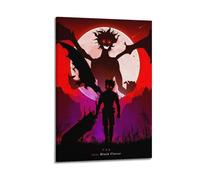 VBHEJRNE Comic Book Series Black Clover Poster Poster Decorative Painting Canvas Wall Posters And Art Picture Print Modern Family Bedroom Decor Posters 12x18inch(30x45cm)