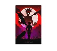 VBHEJRNE Comic Book Series Black Clover Poster Poster Decorative Painting Canvas Wall Posters And Art Picture Print Modern Family Bedroom Decor Posters 16x24inch(40x60cm)