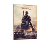 VBHEJRNE Tom Clancy's The Division 2 Video Game Art Poster Poster Decorative Painting Canvas Wall Posters And Art Picture Print Modern Family Bedroom Decor Posters 12x18inch(30x45cm)