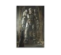 VBHEJRNE Video Game Fallout 4 Poster Power Armor Poster Decorative Painting Canvas Wall Posters And Art Picture Print Modern Family Bedroom Decor Posters 16x24inch(40x60cm)