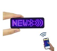 VBLab Bluetooth LED Name Badge Wireless Name Tag (Blue)