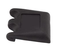 VBLKUYDPR 2 Cue Holder, Pool Cue Rest with Non Slip Heavy Duty Base, Small Portable Billiard Stick Accessory for Table or Chair, Black Plastic Dual Hole Design for Secure Storage