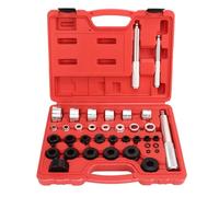 VBLKUYDPR 33pcs Master Bushing Driver Set, Metric and Standard SAE Bearing Seal Removal Installer Kit, 10mm to 42mm and 3/8in to 1 3/8in, with 3 Drive Handles for Car Truck Tractor