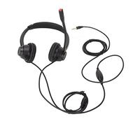 VBLKUYDPR Call Center Headset with Noise Cancelling Mic, 3.5mm Business Headset for Customer Service, Volume Control and Mute Function, Lightweight Office Communication Headset for PC Phone