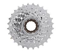 VBLKUYDPR Chromeplate Bicycle Rear Flywheel, Mountain Bike Free Wheel Replacement, 5 - Speed Options with Nickel Plated Wear - Resistant Gear, Lightweight Drilled Design for Smooth (8 speed - chrome)