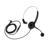 VBLKUYDPR H360-3.5VA Single Sided Headset, Corded Monaural Headset with Noise Canceling Mic, Volume Adjustment and 3.5mm Jack for Call Centers, Office, Customer Service