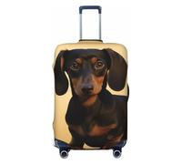 VBNTY A Cute Dachshund Travel Luggage Cover Elastic Washable Suitcase Cover Protector Fashion Stretch Baggage Covers Dustproof Suitcase Sleeve Fits 18-32 inch Luggage XL