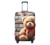 VBNTY Cute Bear Valentine Gift Travel Luggage Cover Elastic Washable Suitcase Cover Protector Fashion Stretch Baggage Covers Dustproof Suitcase Sleeve Fits 18-32 inch Luggage XL
