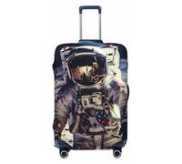 VBNTY US Astronaut Travel Moon Travel Luggage Cover Elastic Washable Suitcase Cover Protector Fashion Stretch Baggage Covers Dustproof Suitcase Sleeve Fits 18-32 inch Luggage M