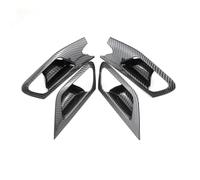 VBNYBA Interior Car Accessories Compatible with Peugeot for 208 2020 2021 2022 2023 2024 4pcs ABS Inner Door Open Handle Bowl Cover Interior