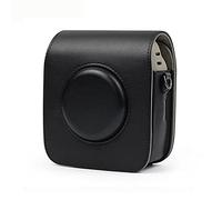 VBPBHFFNMW Camera Bags PU Leather Retro Shoulder Strap Bag Camera Protective Case Fit For FUJIFILM Instax Fit For SQUARE SQ20 SQ10 camera bag(Black)