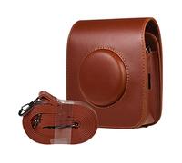 VBPBHFFNMW Camera Bags PU Leather Retro Shoulder Strap Bag Camera Protective Case Fit For FUJIFILM Instax SQUARE SQ20 SQ10 camera bag(Auburn)