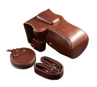 VBPBHFFNMW Leather Camera Case With Strap Storage Bag Coffee Protection Photo Case Fit For Canon 77D 800D camera bag