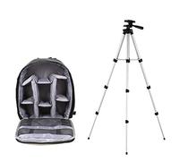 VBPBHFFNMW Multifunctional Camera Backpack Video DSLR Camera Bag Waterproof Outdoor Camera Camera Bag Fit For Nikon Fit For Canon Fit For Sony camera bag(A-Gray and Tripod)