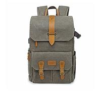VBPBHFFNMW Photography Retro Waterproof Batik Rucksack With USB Port Suitable For 15.6-inch Laptop Men's SLR Digital Camera Camera Bag Carrying Case Fit For Canon Fit For Nikon camera bag(Groen)