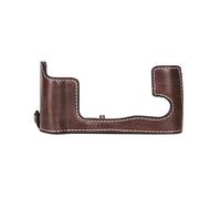 VBPBHFFNMW PU Digital Camera Bust Leather Case Half Case Bottom Case With Hand Strap Fit For Fuji XA7/XA20/XA10/XA5/XA3 camera bag(Bruin)