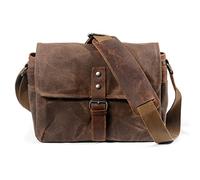 VBPBHFFNMW Retro Waterproof Camera Bag Photography Bag Canvas Mini Single Messenger Men's SLR Shoulder Strap Bag Fit For Sony Fit For Nikon Fit For Canon camera bag(Coffee)