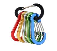 VBPCEFZTLK 6pcs Backpack Carabiner Outdoor Camping Hiking Aluminum Alloy D-ring Snap Clip Keychain Lock Buckle Hook Climbing Tools Household hooks(Chromatic)