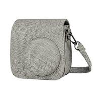 VBPCEFZTLK Camera Bag PU Leather Case Camera Bag With Shoulder Strap Fit For Mini 9 8 8+ camera bag(Light Grey)