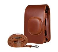 VBPCEFZTLK Compact Instant Camera Bag PU Leather Strap Shoulder Strap Fit For Fujifilm Fit For Fuji camera bag(Auburn)