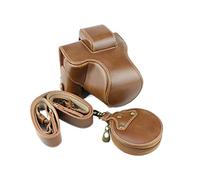 VBPCEFZTLK With 15-45mm Lens Open Battery Cover + Strap + Mini Bag Fit For Canon EOS M50 M50 Mark II EOSM50 camera bag(Bruin)