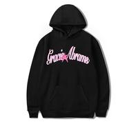 VBPOIYB Hoodies for men Gracie singer Abrams print sweatshirts retro hooded sweatshirts unisex Harajuku hip-hop street pullovers (Black,S)