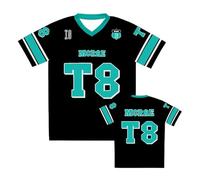 VBPOIYB Spring Summer Men's and Women's Sportswear Tate McRae T8 Football T-Shirts 3D Printing Quick Dry T-Shirts Tops (Sky Blue,M)