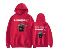 VBPOIYB Women's Hoodies Al-ex War-ren Merch Pullover Tour 2025 Men's Long Sleeve Hip Hop Sweatshirt Hoodies (Red,XXL)