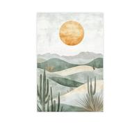 VBQHIR Desert Modern Landscape Nature Poster Canvas Poster Bedroom Decor Landscape Decor Gift 08x12inch(20x30cm)
