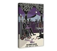 VBQHIR Dionysus, God of Wine Canvas Poster Wall Art Print Picture Paintings 12x18inch(30x45cm)