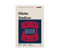 VBQHIR New England Patriots Poster Canvas Poster Bedroom Decor Landscape Decor Gift 12x18inch(30x45cm)