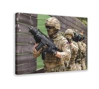 VBQHIR Royal Marines Commando Poster Art Canvas Poster Wall Art Print Picture Paintings 12x18inch(30x45cm)