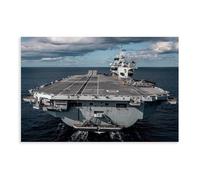 VBQHIR The Art of HMS Queen Elizabeth Canvas Poster Bedroom Decor Landscape Decor Gift 08x12inch(20x30cm)