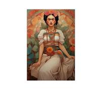 VBQHIR Vintage Frida Kahlo Canvas Poster Wall Art Print Picture Paintings 08x12inch(20x30cm)