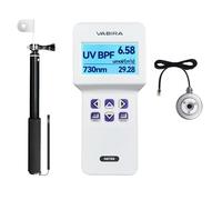 VBR-UVAR UVA & 730nm Light Meter, Directly Measures 365-400nm UVA and 730nm Output, Telescopic Rod, 400-Reading Data Logger