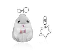 VBRHFRIF 1 Piece Of Plush Keychain, 1 Piece Of Star Keychain, Hamster Keychain, Handbag Keychain, Backpack Accessories