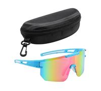 VBRHFRIF 1 Piece Of Sunglasses, 1 Piece Of Glasses Case, Windshield Cycling Glasses, Cool Sunglasses, Outdoor Sports Sunglasses, Polarized Sunglasses, Suitable For Cycling And Skiing