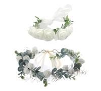 VBRHFRIF 1 Piece Rattan Braided Wedding Bridal Headband, Brown, Female, Adults, 1 Set, 1 Item, 1 Piece, 1 Package