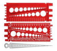 VBRHFRIF 1 Piece Screw Nut Measuring Gauge And Gap Ruler, Bolt Thread Checker, M6 Hex Bolt Size Gauge, Measuring Tool For Workshops, Factories, Construction Sites