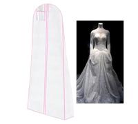VBRHFRIF 1 Piece Wedding Dust Cover, Clothing Bag, Wedding Dress, Breathable Clothing Bag, Long Clothing Bag, Clothing Bag, Evening Dress Long