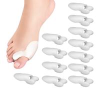 VBRHFRIF 12 Pieces Big Toe Straightener, Toe Straightener, Toe Separator, Bunion Corrector, Toe Protector
